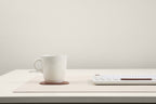 DeskPaw Premium Beige/Brown Desk Pad Dual-Sided Leather Blotter