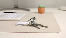 Load image into Gallery viewer, DeskPaw Premium Beige/Brown Desk Pad Dual-Sided Leather Blotter
